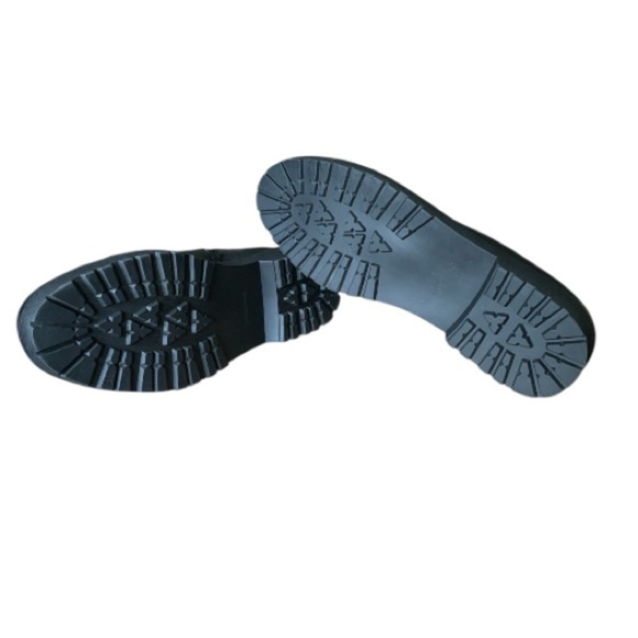 LANDSEND Women’s Leather Faux Fur Cuff Booties, Side Zip - Picture 9 of 15